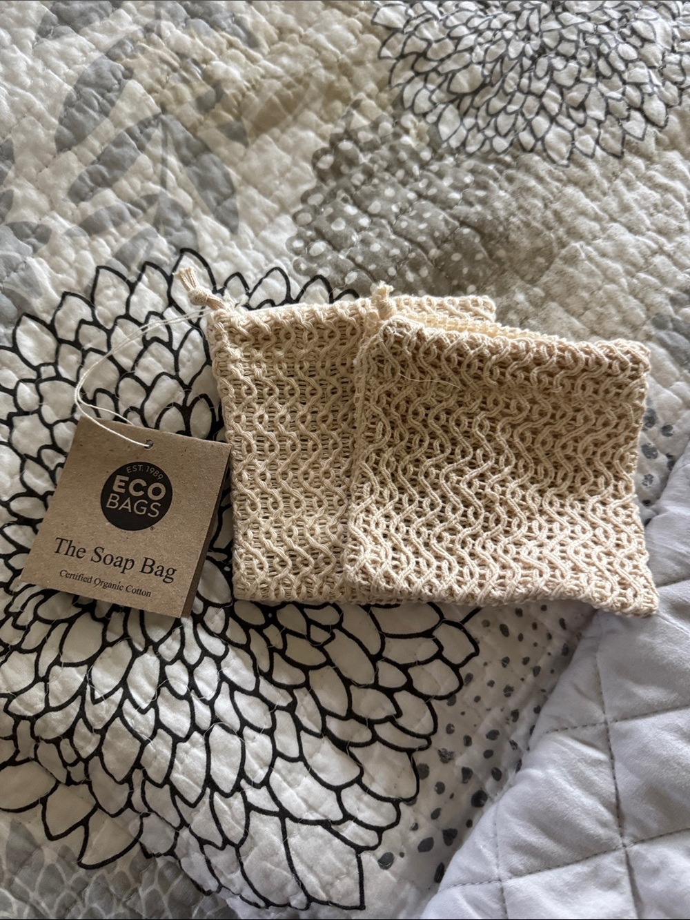 ECO BAGS Organic Cotton Soap Bag - Natural